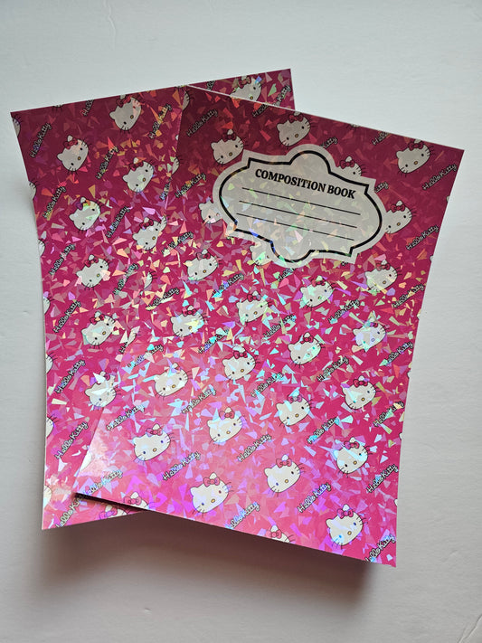 Pink White Kitty PRINT OUT ONLY