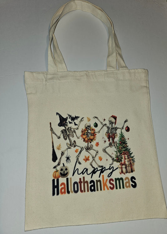 HalloThanksMas Tote Bag