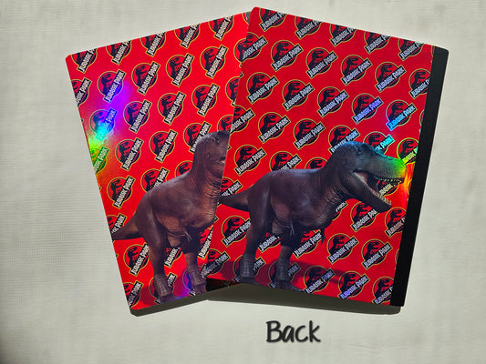 Custom Composition Notebook Red Dinosaur