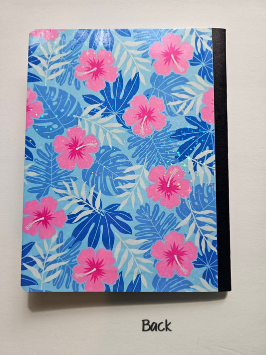 Custom Composition Notebook Hawaiian Flower